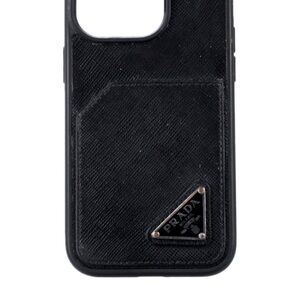 Prada Black iPhone Card Pocket Phone Case for Series 13 or 14